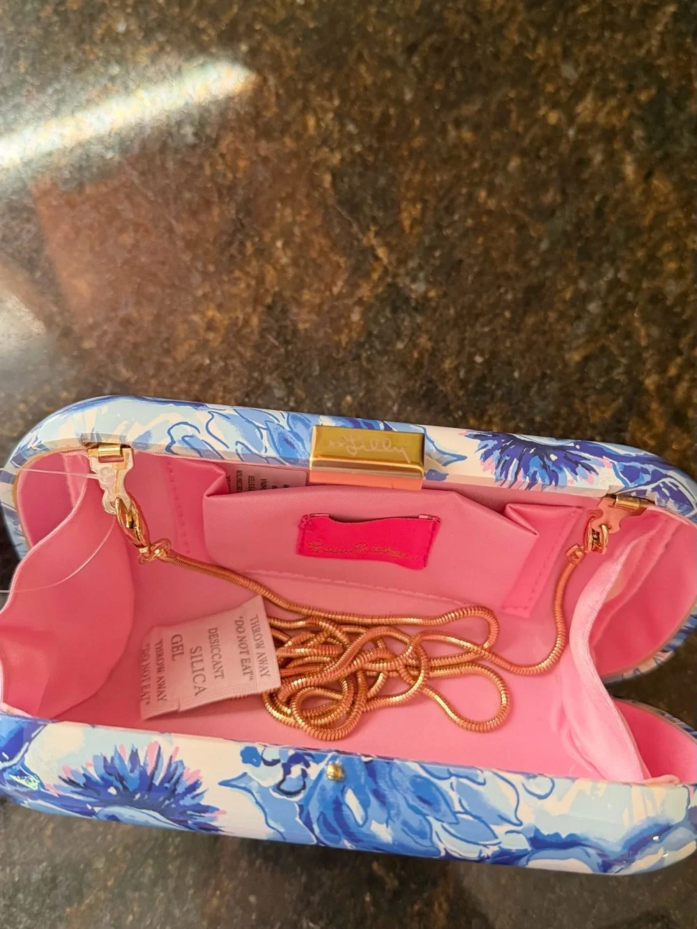 NWT Lilly Pulitzer clutch/pocketbook Blue Floral